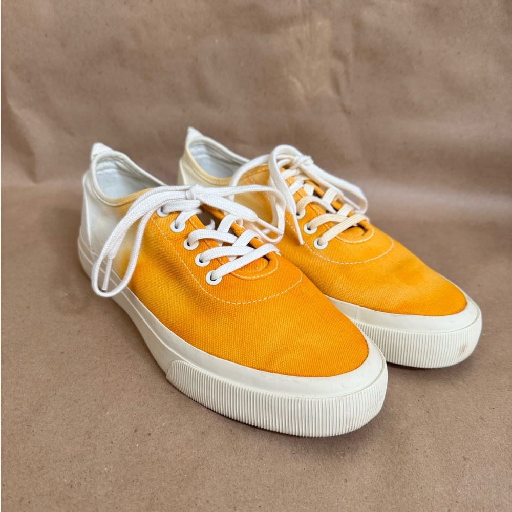 Everlane The Forever Sneaker Marigold Ombré Dip Dyed Low Top Sneaker. Size 8.5